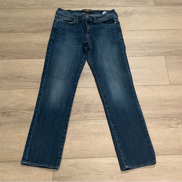 Lucky Brand Denim - Lucky Brand Womens Sweet Straight Stretch Medium Wash Mid-Rise Jeans, Size 6/28